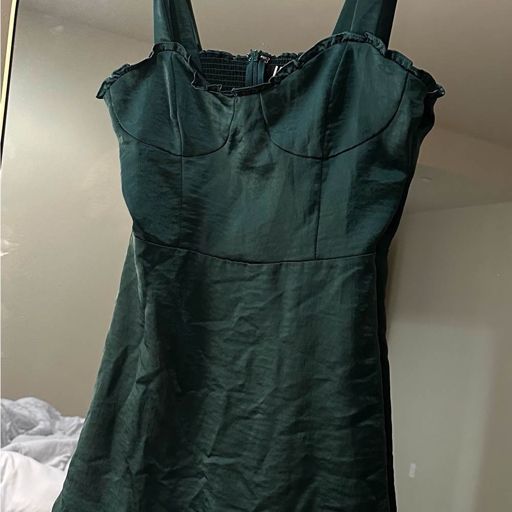 Elegant Dark Green Dress